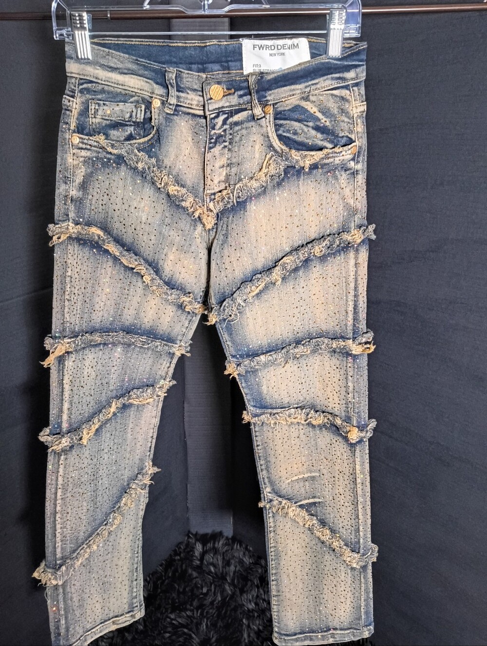 FWRD Denim Boys Rhinestone Jeans